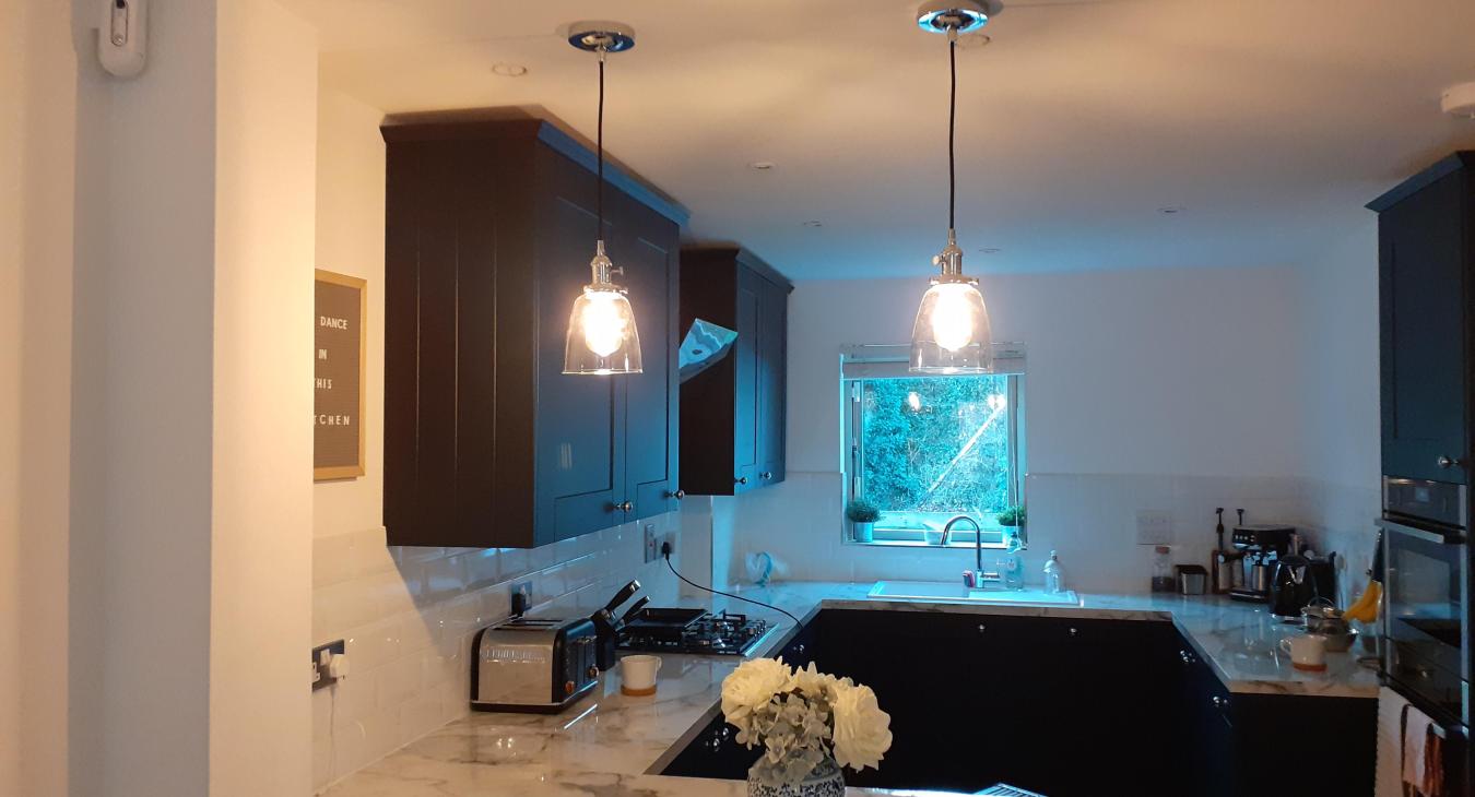 Kitchen lighting upgrades in Cheshunt