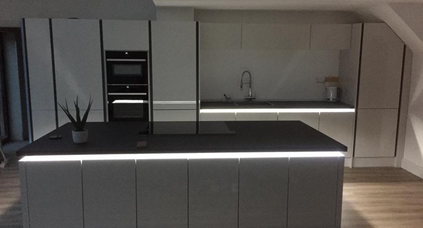 Kitchen lighting upgrades in Cheshunt